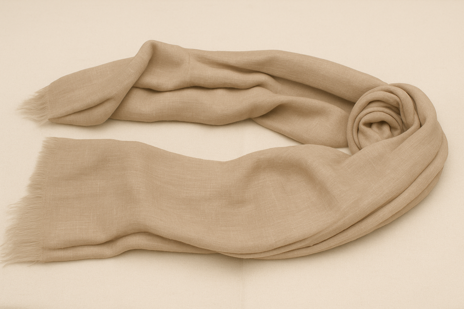 Luxe Handwoven 100% Pashmina Scarf – Natural Colors