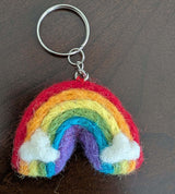 Handmade Felted Wool Keychains – Assorted Playful Designs