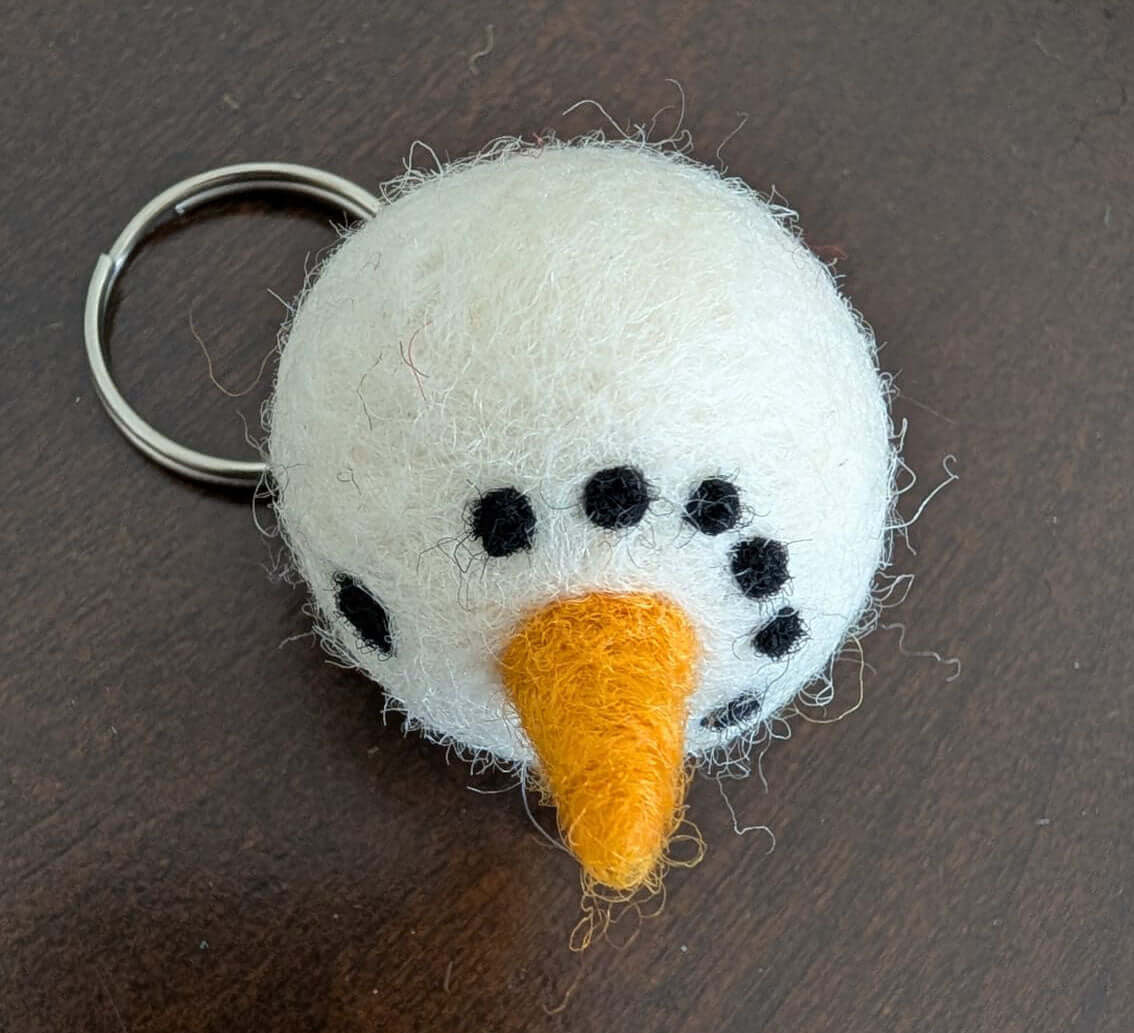 Handmade Felted Wool Keychains – Assorted Playful Designs